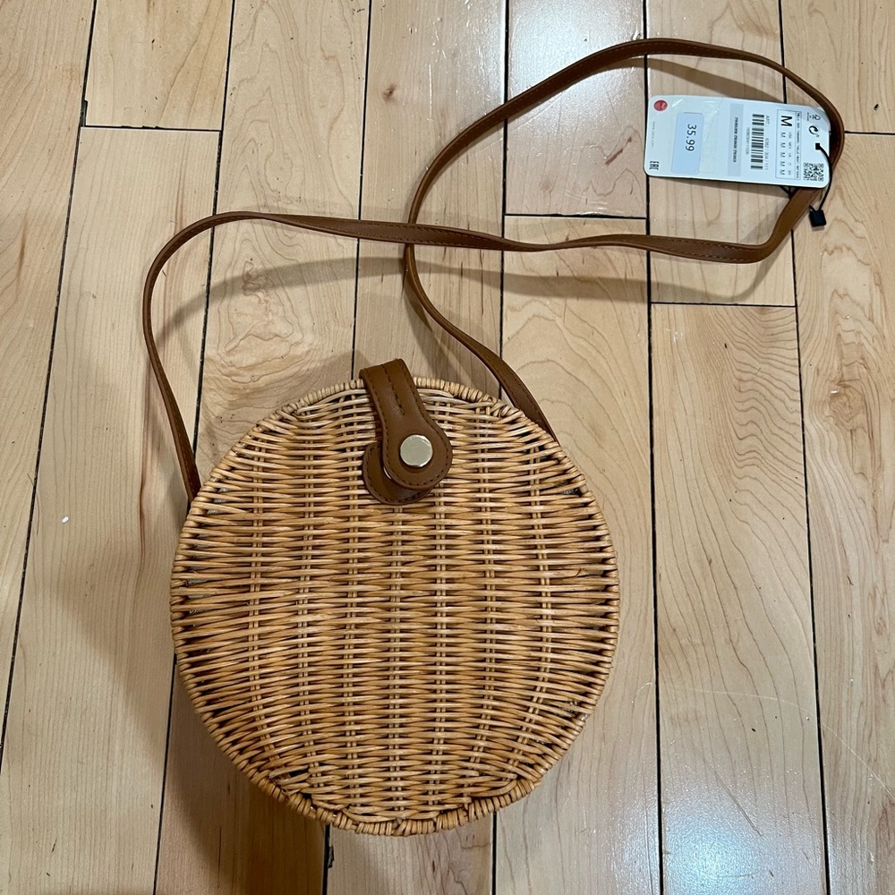 Zara Straw Handbag - Brand New